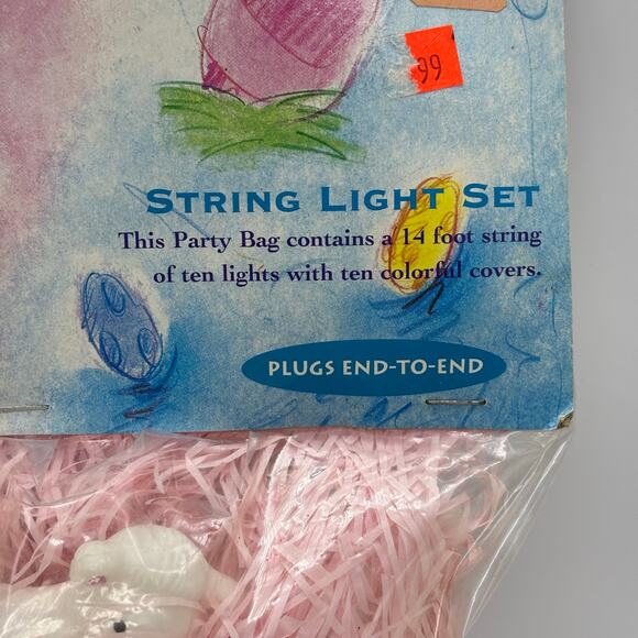 New old stock vintage Primal Lite Easter spring lambs string lights - Picture 2 of 5